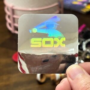 Holographic WHITE SOX Sticker